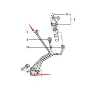 Yanmar Fuel Injection Pipe 129A00-59810 Compatible for Yanmar Engine 3TNV86CHT 3TNV88C 3TNV86CT