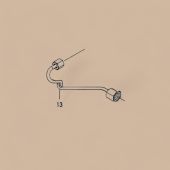 Yanmar Pipe Assembly 129A00-59700 Compatible for Yanmar Engine 4TNV88C-PYBU 4TNV88C-PYB 3TNV86CT-DMW